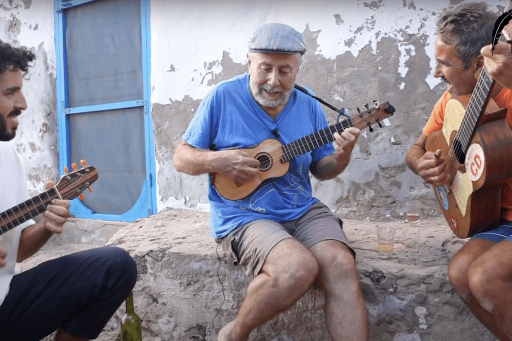 Men play instruments