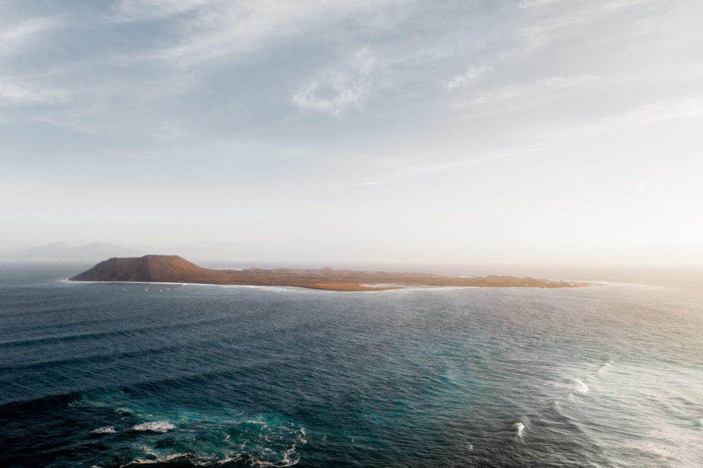 View on ocean and island