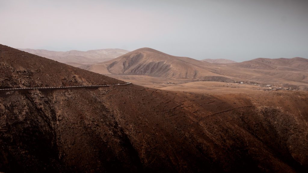 View on desert hills