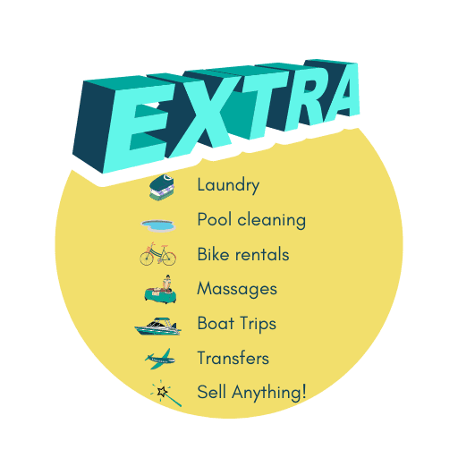 List of Extra services offered for Hosts at amazzzing Travel
