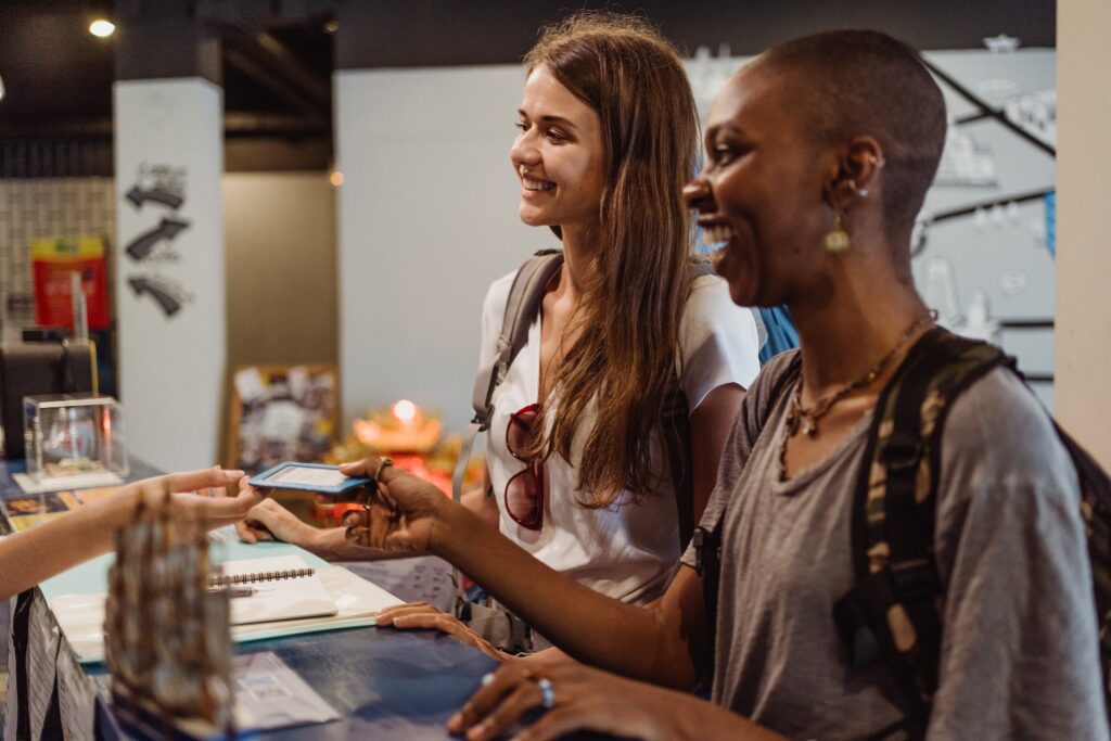 Two Woman in reception